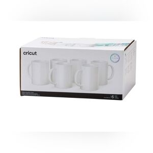 Cricut Creamic Mugs Blank White, 15oz 6ct set (5 in box)